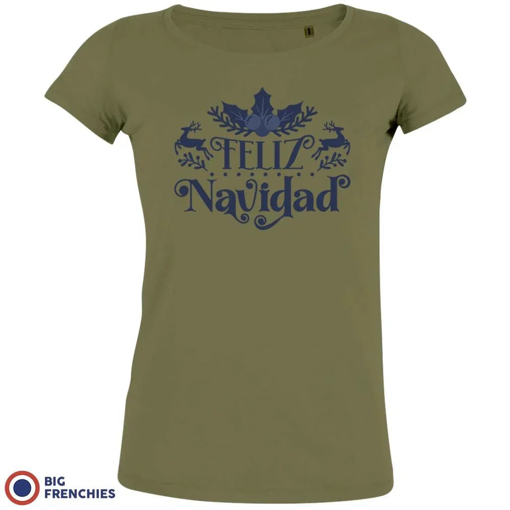 Feliz Navidad Christmas Women's Organic Cotton Tee - Create Marketplace