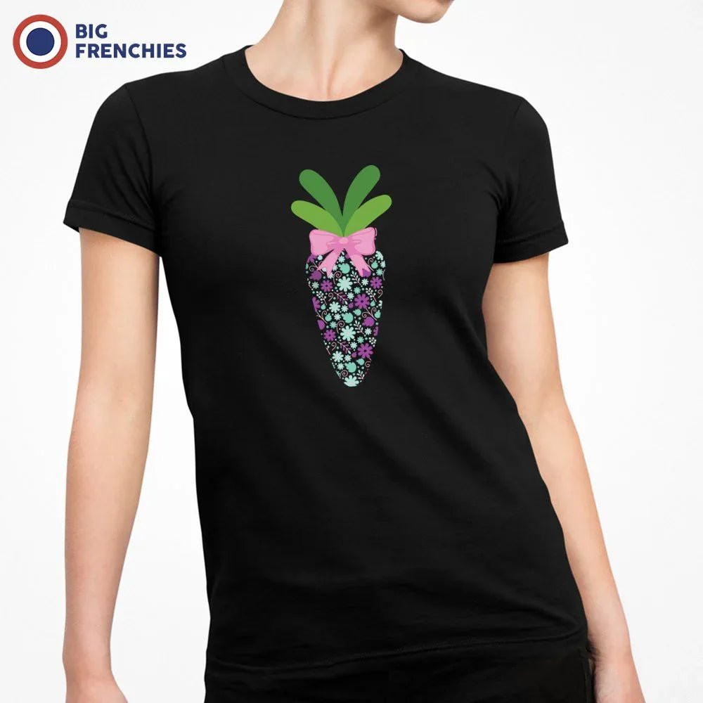 Floral Carrot Women's Organic Cotton Tee - Create Marketplace