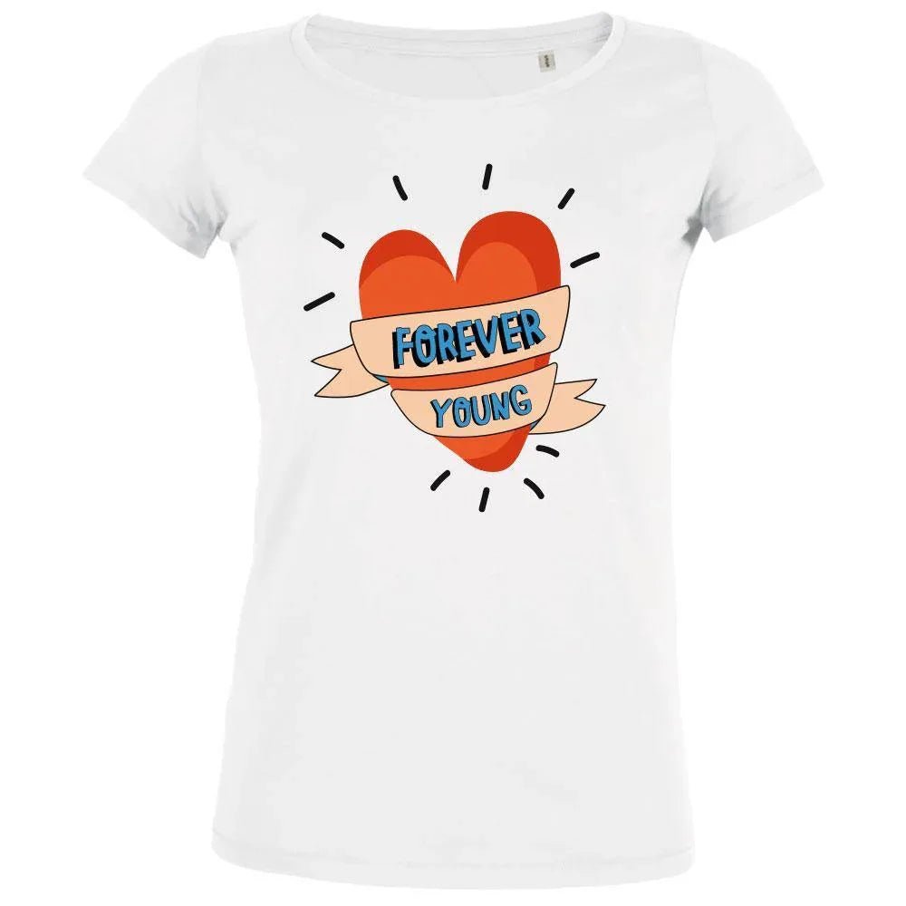 Forever Young Women's Organic Tee - Create Marketplace