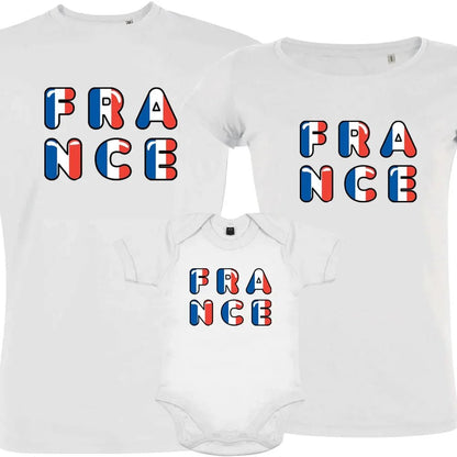 France Bleu Blanc Rouge Matching Organic Cotton Family Set (Set of 3) - Create Marketplace