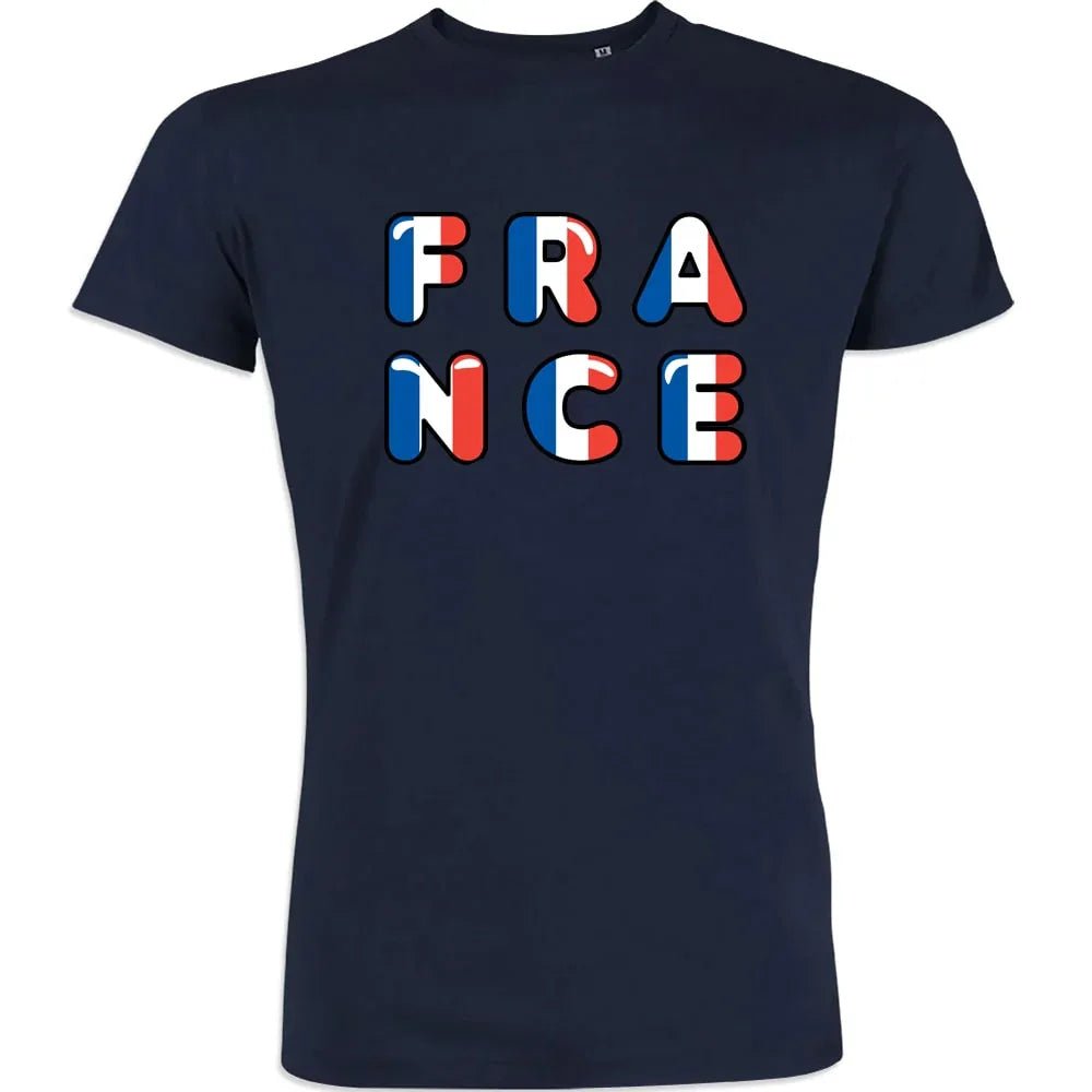 France Bleu Blanc Rouge Tower Men's Organic Cotton Tee - Create Marketplace