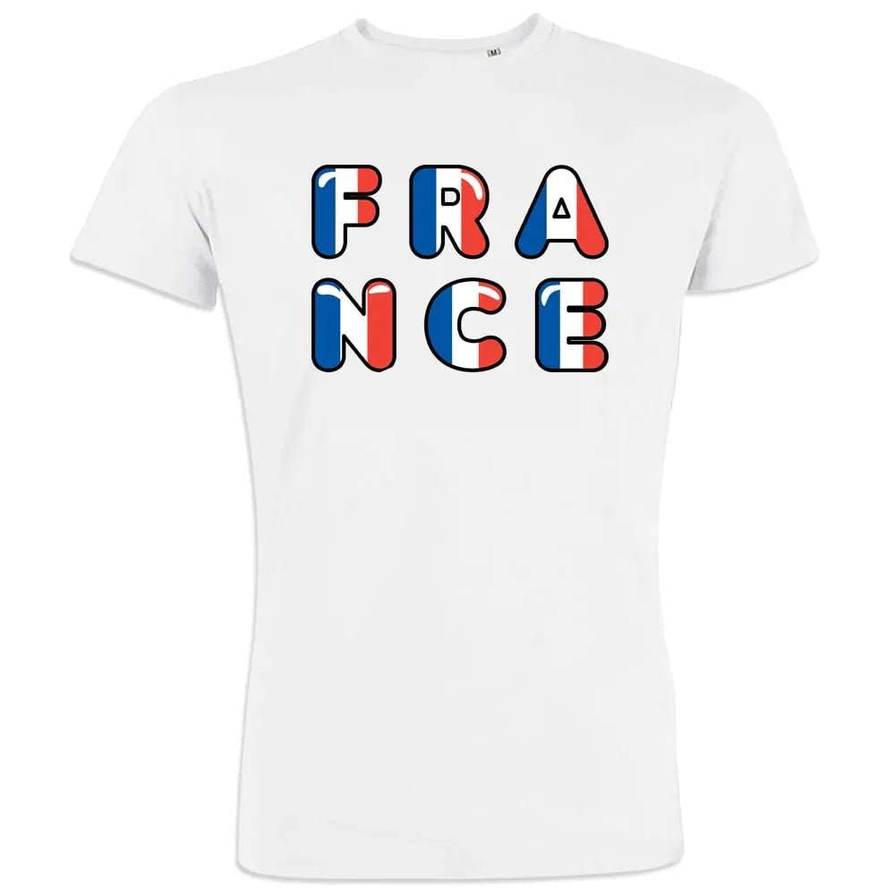 France Bleu Blanc Rouge Tower Men's Organic Cotton Tee - Create Marketplace