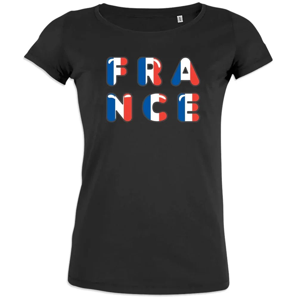 France Bleu Blanc Rouge Women's Organic Cotton Tee - Create Marketplace