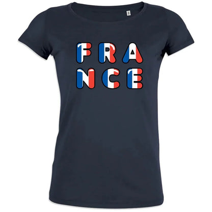 France Bleu Blanc Rouge Women's Organic Cotton Tee - Create Marketplace