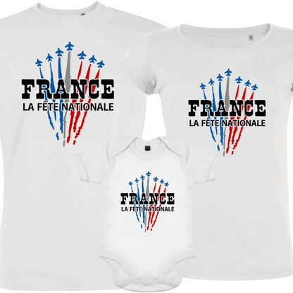 France La Fête Nationale Matching Organic Cotton Family Set (Set of 3) - Create Marketplace