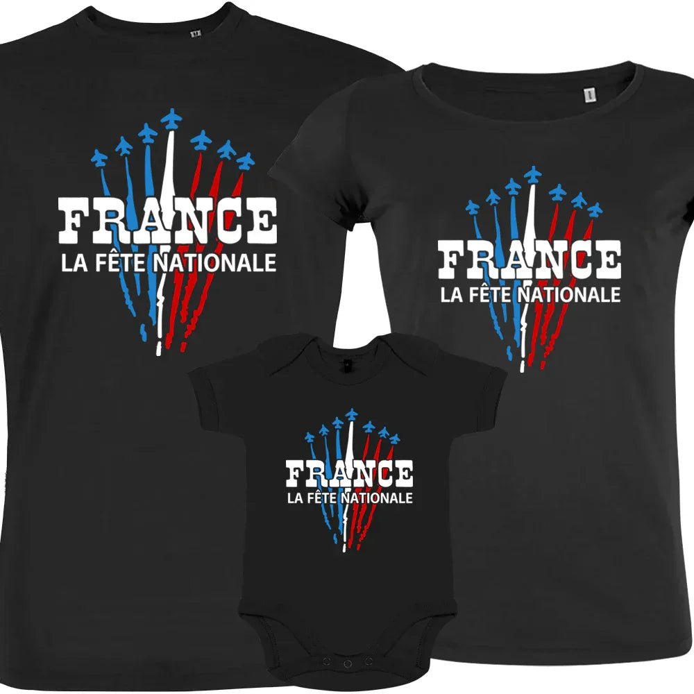 France La Fête Nationale Matching Organic Cotton Family Set (Set of 3) - Create Marketplace