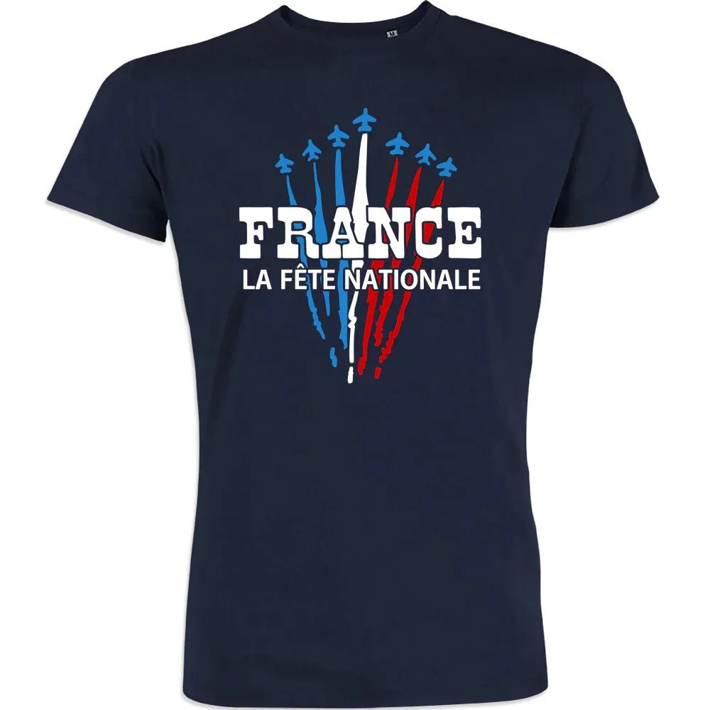 France La Fête Nationale Men's Organic Cotton Tee - Create Marketplace