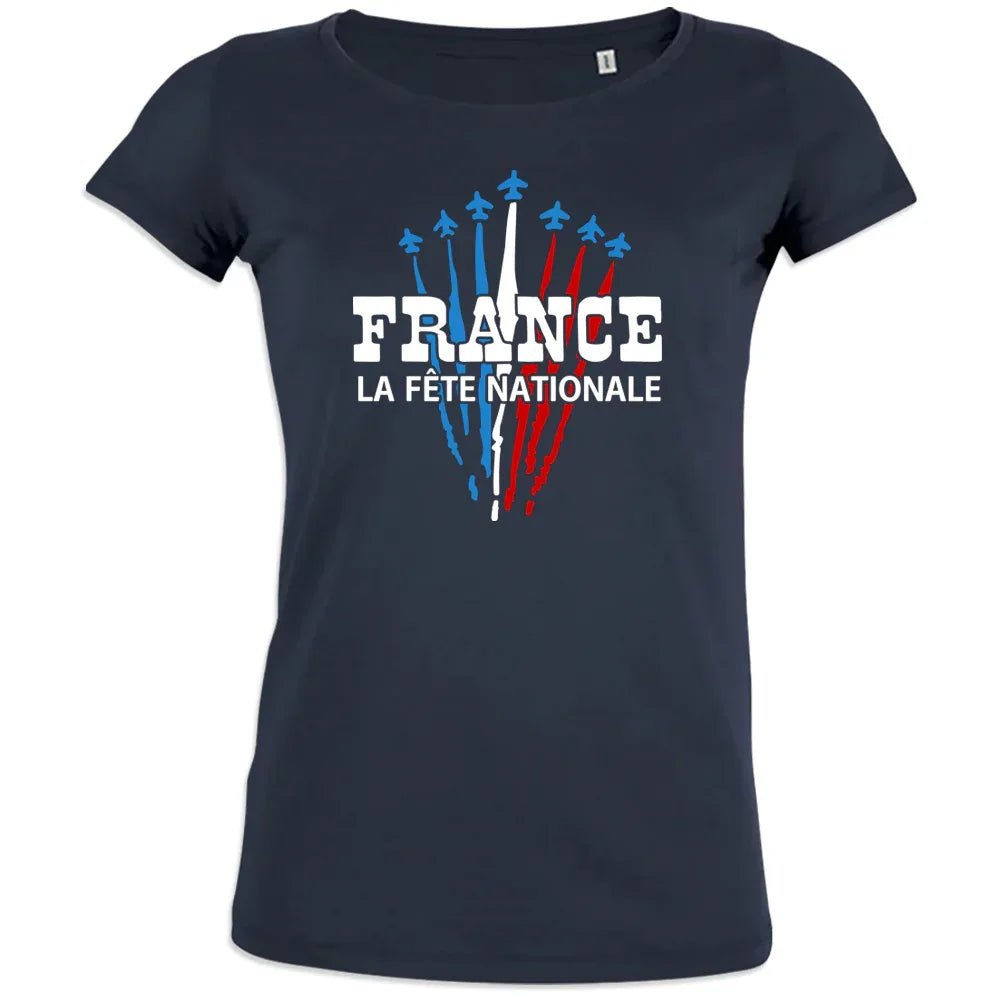 France La Fête Nationale Women's Organic Cotton Tee - Create Marketplace