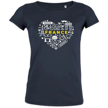 France monuments Heart Women's Organic Cotton Tee - Create Marketplace