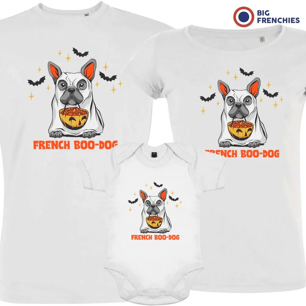 French Boo-Dog Halloween Matching Organic Cotton Family Set (Set of 3) - Create Marketplace