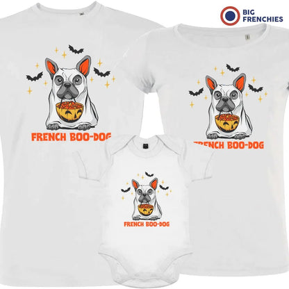 French Boo-Dog Halloween Matching Organic Cotton Family Set (Set of 3) - Create Marketplace