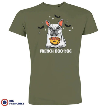 French Boo-Dog Halloween Men's Organic Cotton Tee - Create Marketplace