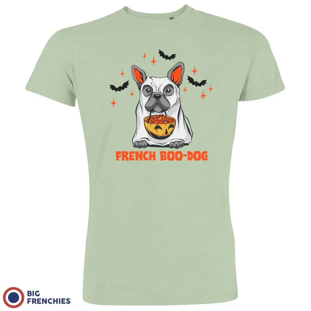 French Boo-Dog Halloween Men's Organic Cotton Tee - Create Marketplace
