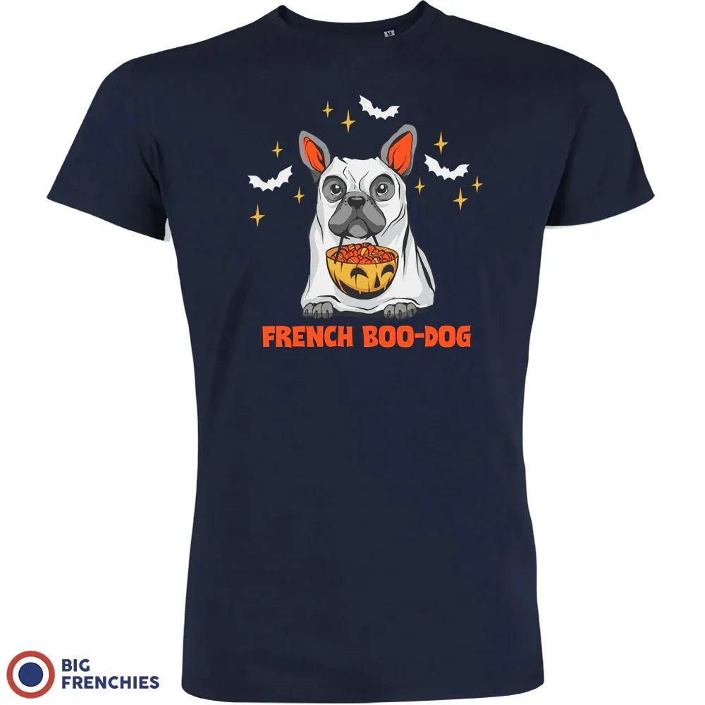 French Boo-Dog Halloween Men's Organic Cotton Tee - Create Marketplace