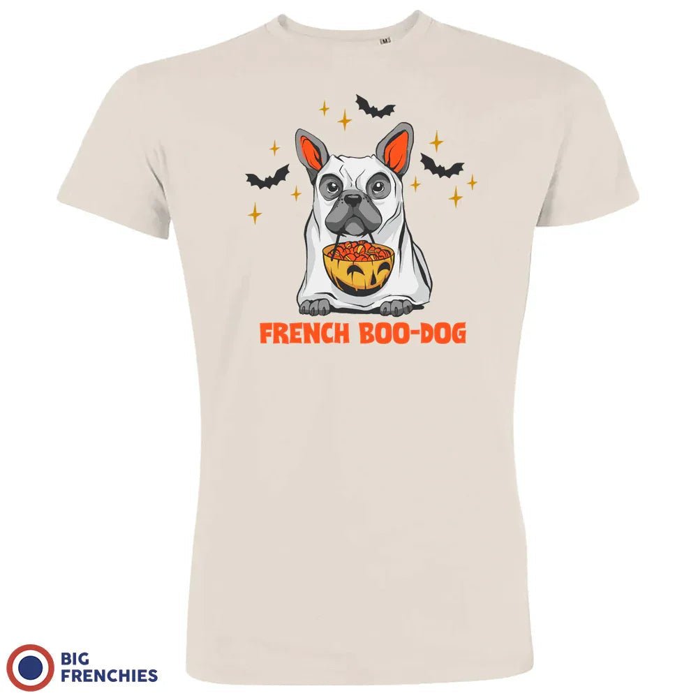 French Boo-Dog Halloween Men's Organic Cotton Tee - Create Marketplace