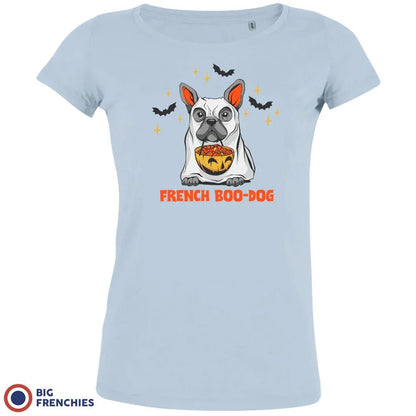 French Boo-Dog Halloween Women's Organic Cotton Tee - Create Marketplace
