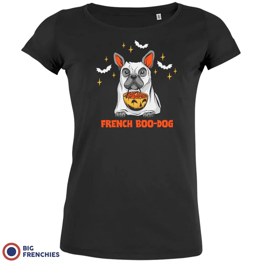 French Boo-Dog Halloween Women's Organic Cotton Tee - Create Marketplace