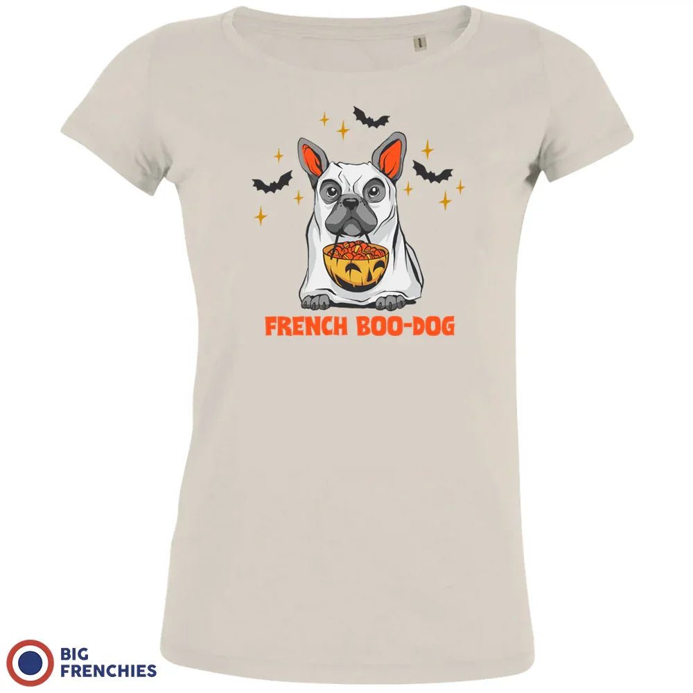 French Boo-Dog Halloween Women's Organic Cotton Tee - Create Marketplace