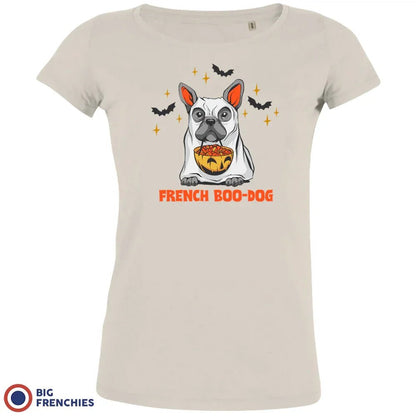 French Boo-Dog Halloween Women's Organic Cotton Tee - Create Marketplace