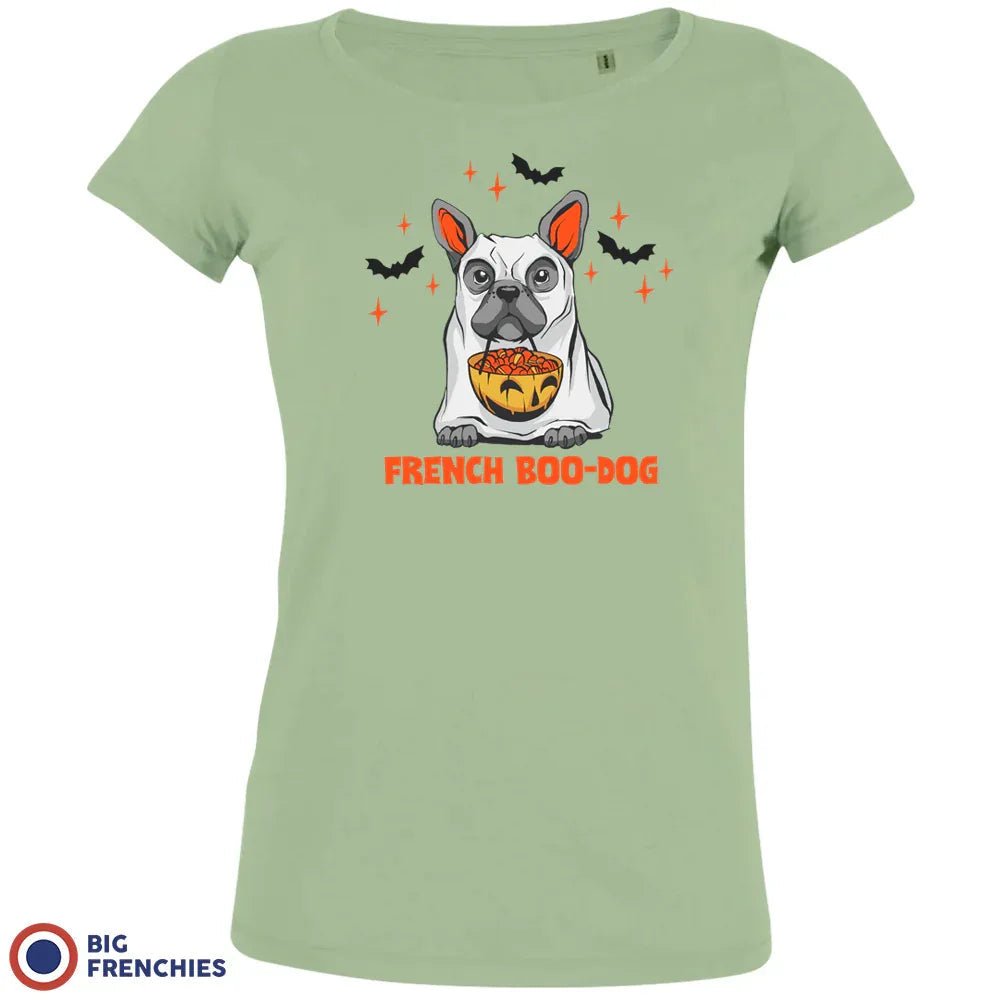 French Boo-Dog Halloween Women's Organic Cotton Tee - Create Marketplace