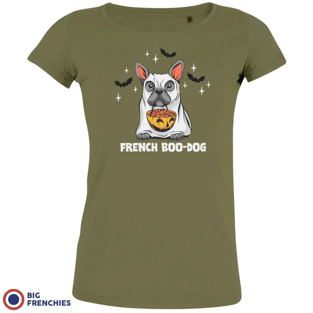 French Boo-Dog Halloween Women's Organic Cotton Tee - Create Marketplace