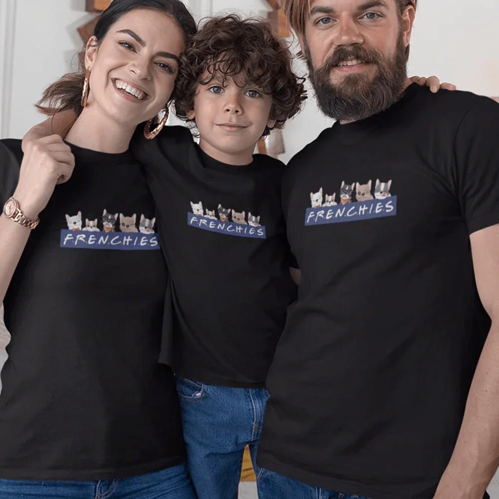 French Bulldogs Matching Organic Cotton T-Shirts Family Set (Set of 3) - Create Marketplace