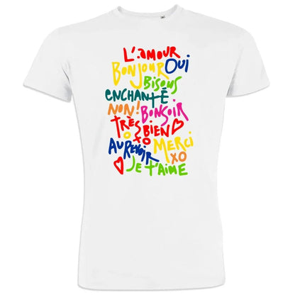 French Words Men's Organic Cotton Tee - Create Marketplace