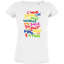 French Words Women's Organic Cotton Tee - Create Marketplace