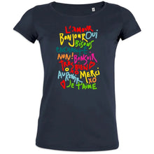 French Words Women's Organic Cotton Tee - Create Marketplace