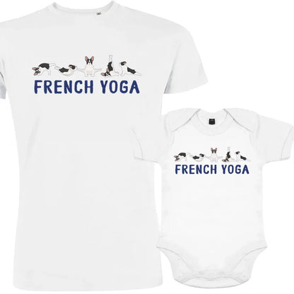 French Yoga Dad and Child Organic Cotton family Set (Set of 2) - Create Marketplace