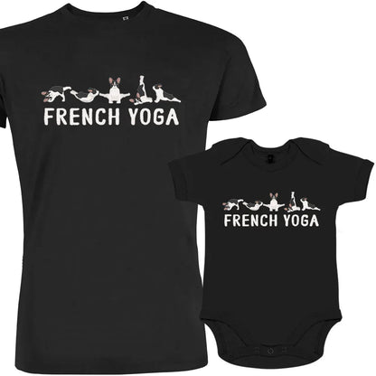 French Yoga Dad and Child Organic Cotton family Set (Set of 2) - Create Marketplace