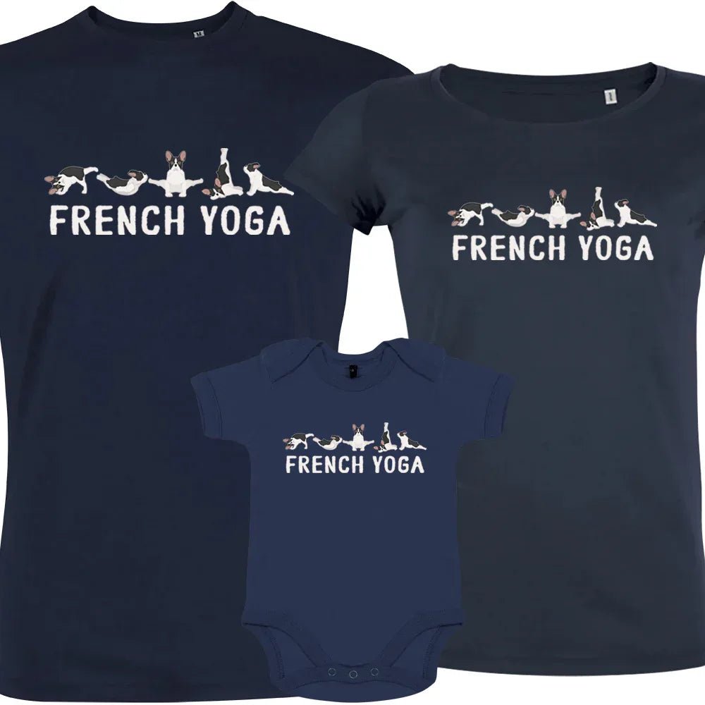 French Yoga Matching Organic Cotton Family Set (Set of 3) - Create Marketplace