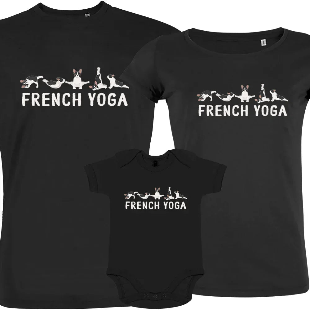 French Yoga Matching Organic Cotton Family Set (Set of 3) - Create Marketplace
