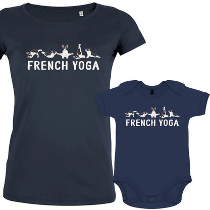 French Yoga Mom and Child Organic Cotton family Set (Set of 2) - Create Marketplace