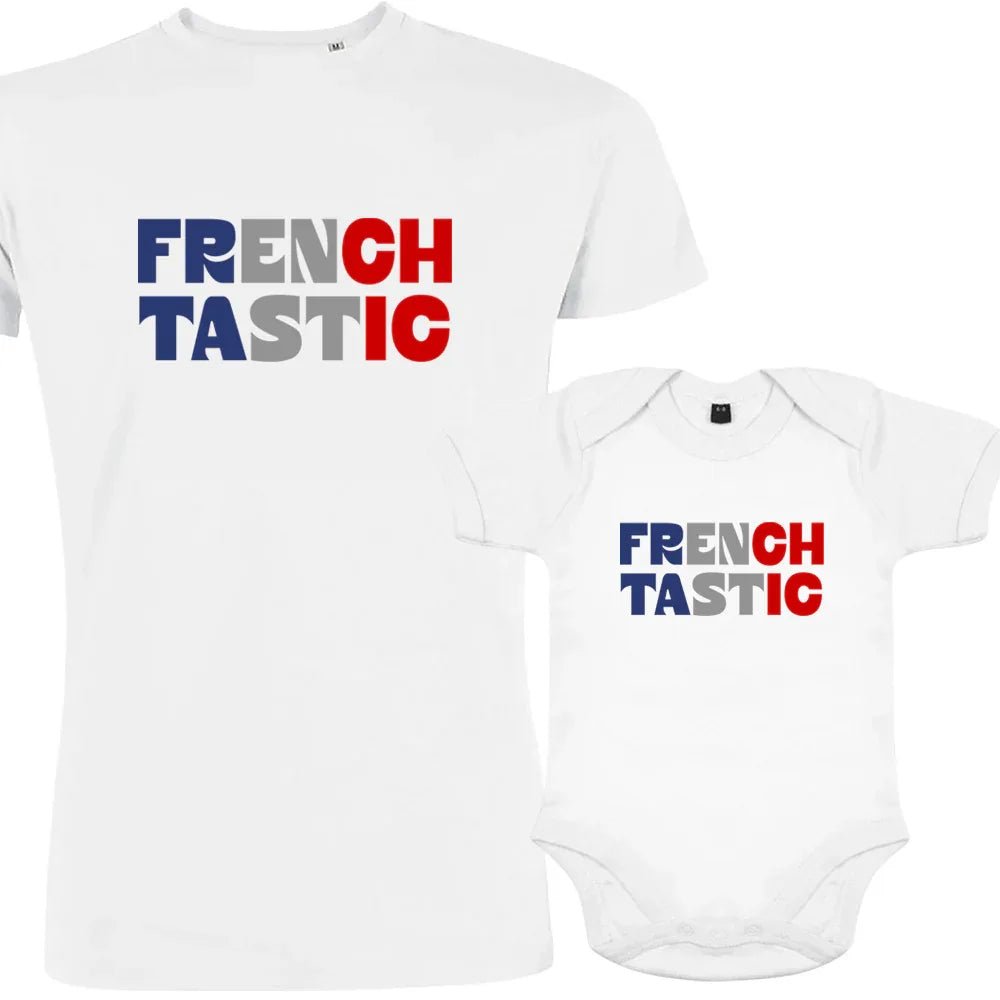 Frenchtastic Dad and Child Organic Cotton family Set (Set of 2) - Create Marketplace