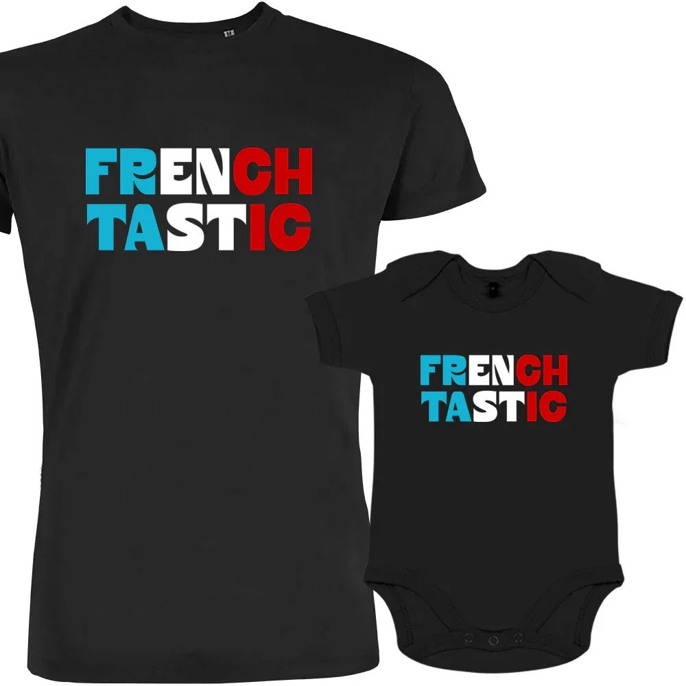 Frenchtastic Dad and Child Organic Cotton family Set (Set of 2) - Create Marketplace