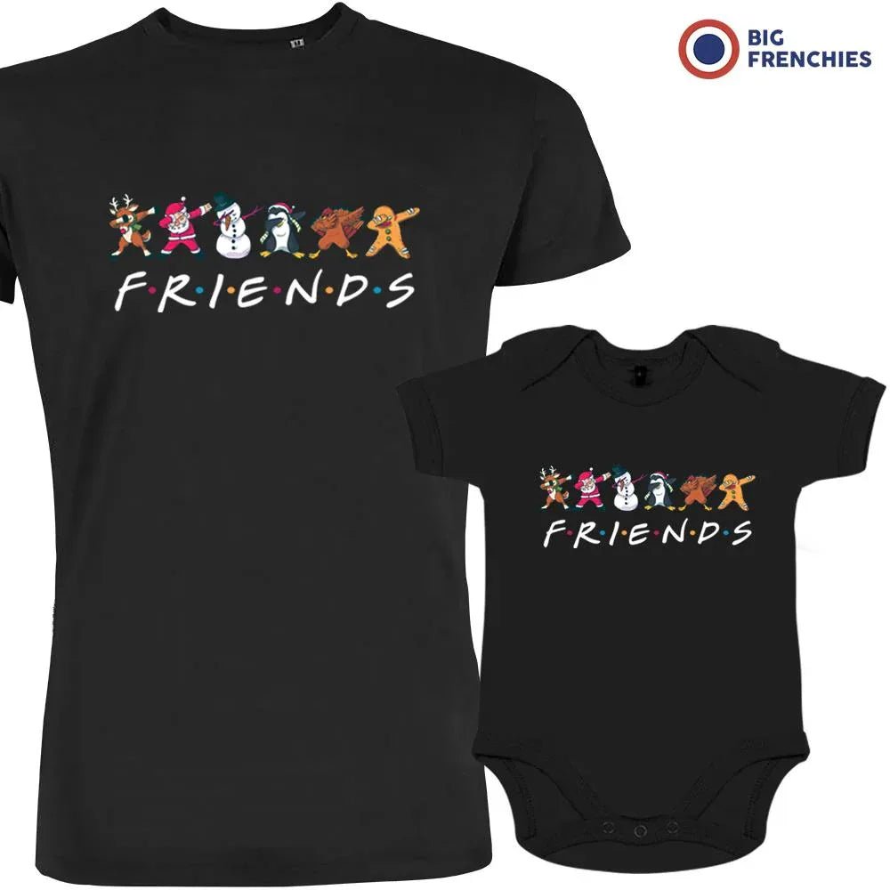 Friends Christmas Dad and Child Organic Cotton family Set (Set of 2) - Create Marketplace
