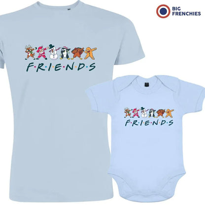 Friends Christmas Dad and Child Organic Cotton family Set (Set of 2) - Create Marketplace