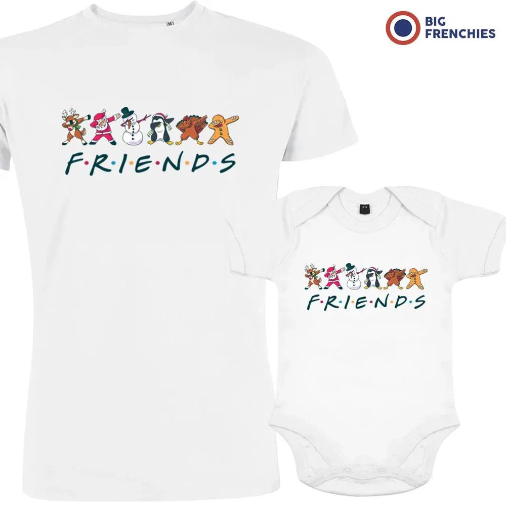 Friends Christmas Dad and Child Organic Cotton family Set (Set of 2) - Create Marketplace