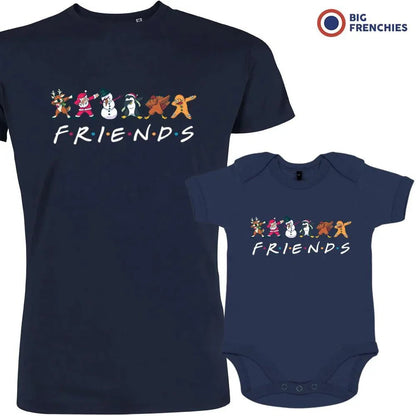 Friends Christmas Dad and Child Organic Cotton family Set (Set of 2) - Create Marketplace