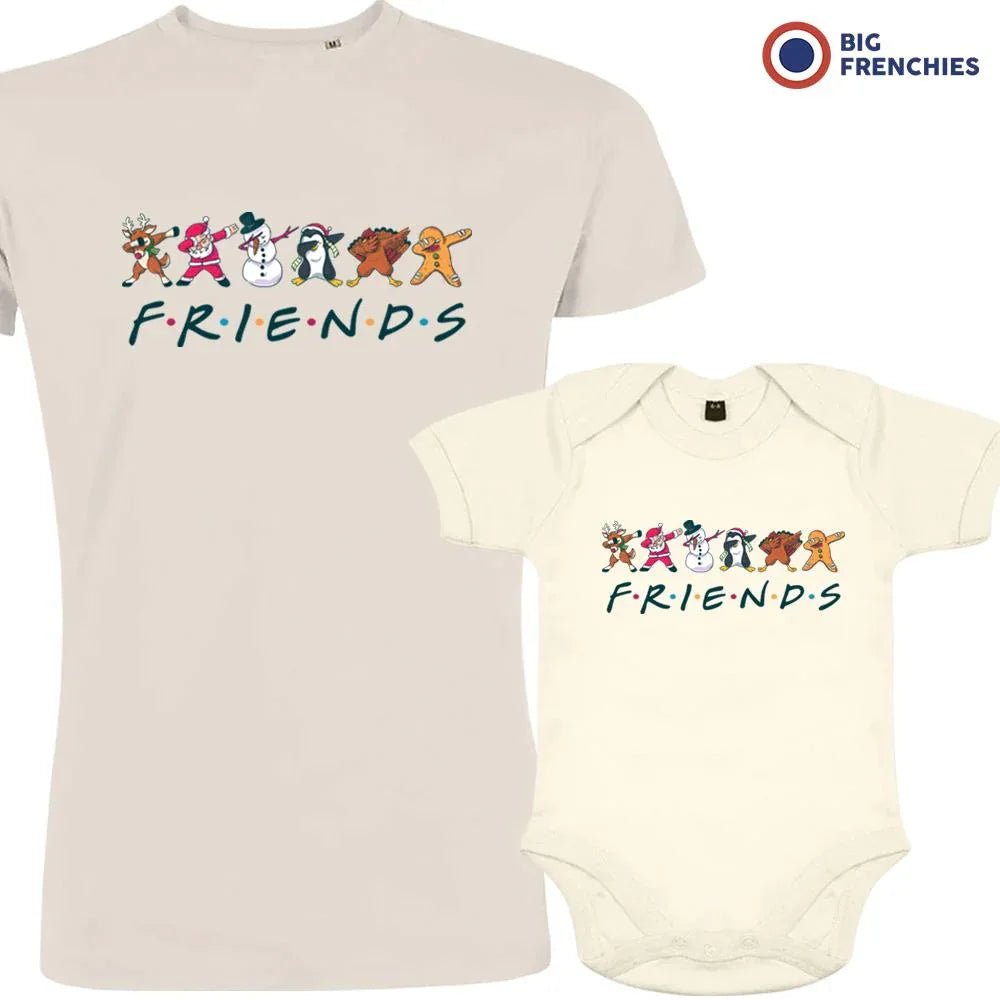 Friends Christmas Dad and Child Organic Cotton family Set (Set of 2) - Create Marketplace