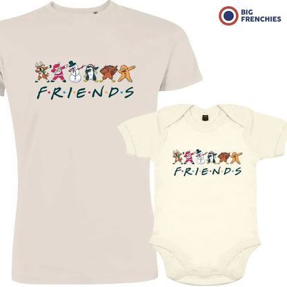 Friends Christmas Dad and Child Organic Cotton family Set (Set of 2) - Create Marketplace