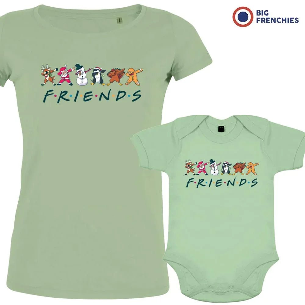 Friends Christmas Mom and Child Organic Cotton family Set (Set of 2) - Create Marketplace