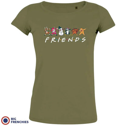 Friends Christmas Women's Organic Cotton Tee - Create Marketplace