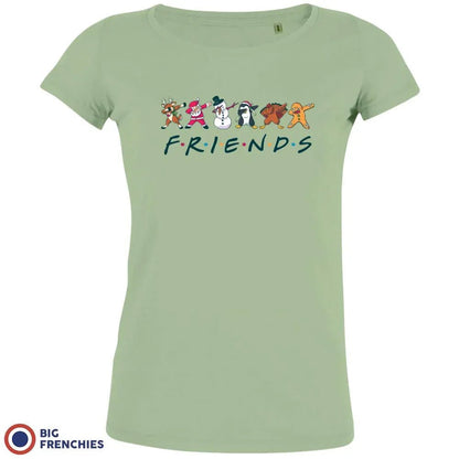 Friends Christmas Women's Organic Cotton Tee - Create Marketplace