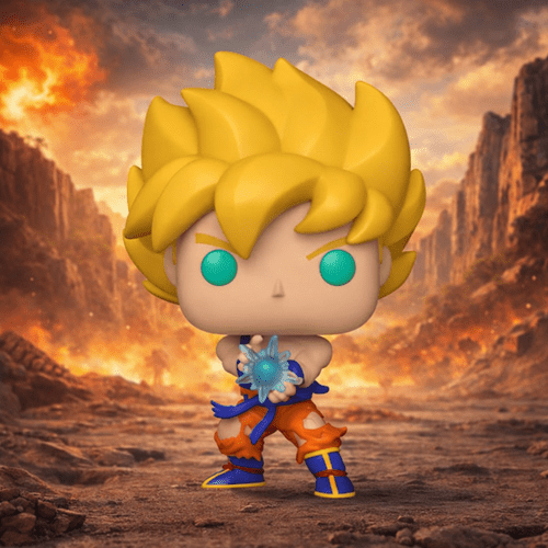 Funko POP Animation: Dragon Ball Z Super Saiyan Goku with Kamehameha Wave - Create Marketplace