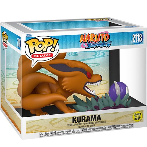 Funko POP! Animation: Naruto Shippuden Kurama Glow-in-the-Dark Deluxe - Create Marketplace