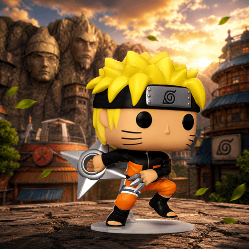 Funko POP Animation: Naruto Shippuden - Naruto Uzumaki with Shuriken - Create Marketplace