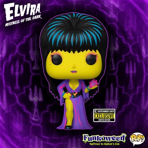Funko POP! Icons: Elvira Black Light - Entertainment Earth Exclusive - Create Marketplace