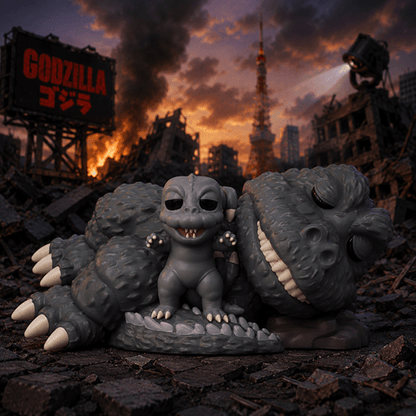 Funko POP! Movies: Sleeping Godzilla with Minizilla - Create Marketplace